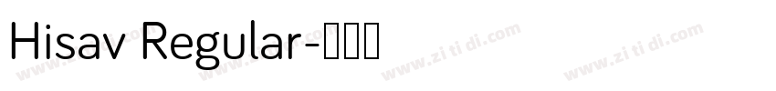 Hisav Regular字体转换